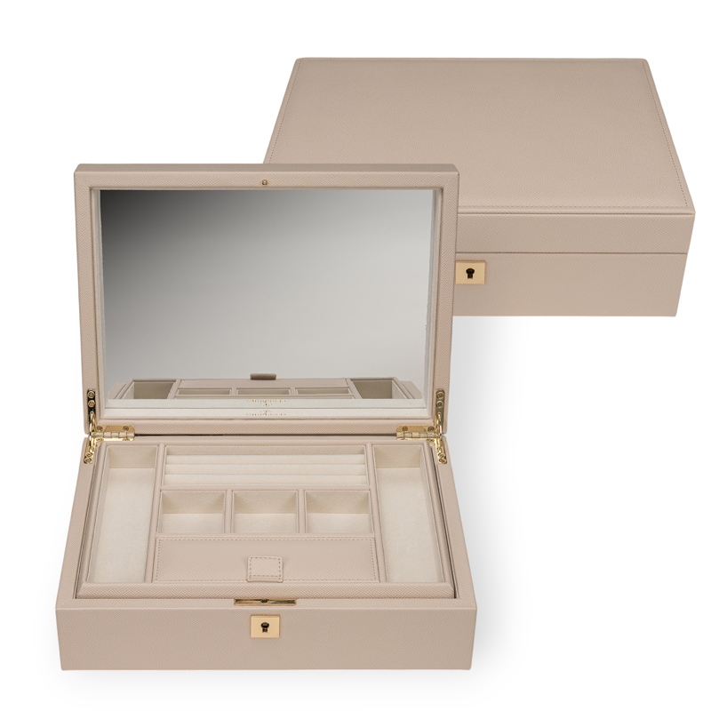Windrose Smykkeskring Charmbox Beige 3