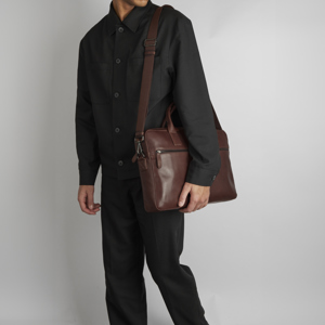 Tyler & Co Computertaske Chicago 14" Cognac alt image