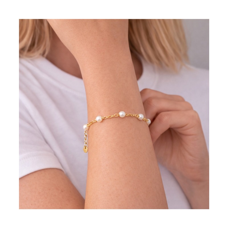 PITAYA Armbånd Rikke Pearl  Guld 2