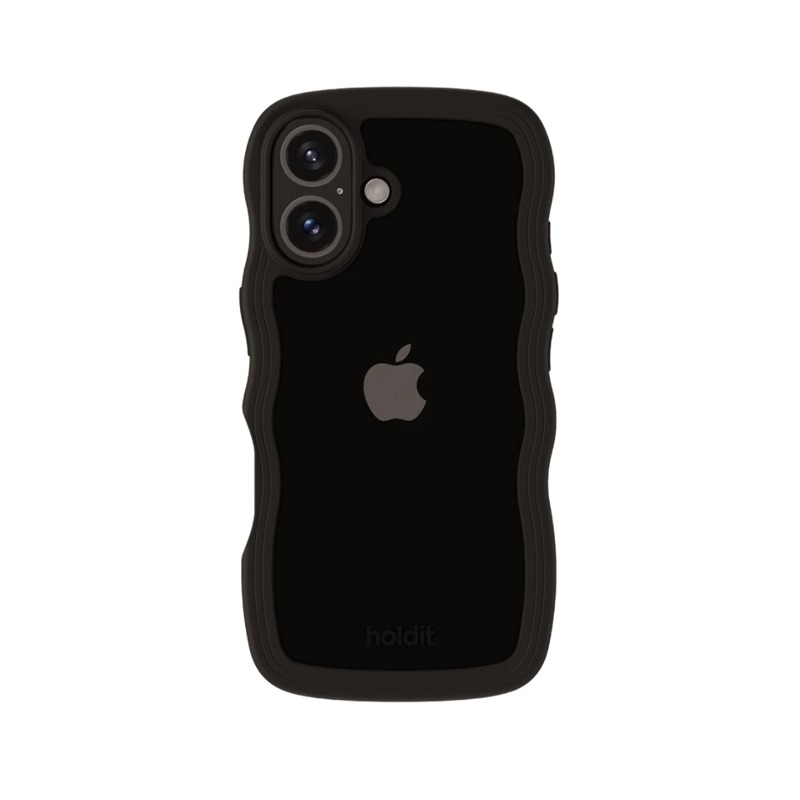 Holdit Mobilfodral Wavy Svart Iphone 16 Plus 2