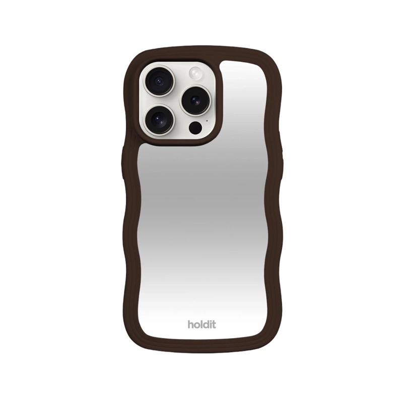 Holdit Mobilcover Wavy M. Brun iPhone 14 Pro 1