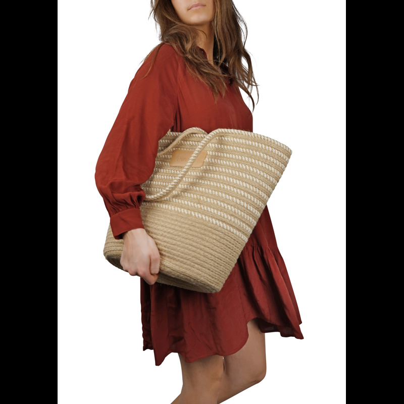 Lovelies Strandtaske Paraiso L Beige 4