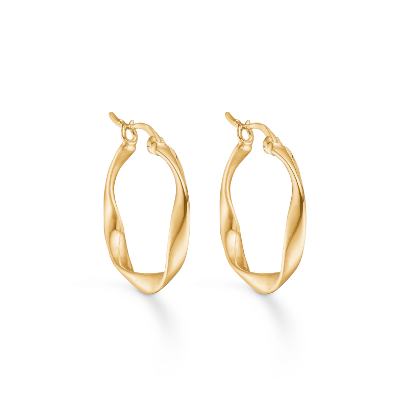 Studio Z Øreringe Creol Curved Guld