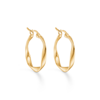 Studio Z Øreringe Creol Curved Guld