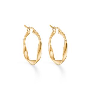 Studio Z Øreringe Creol Curved Guld