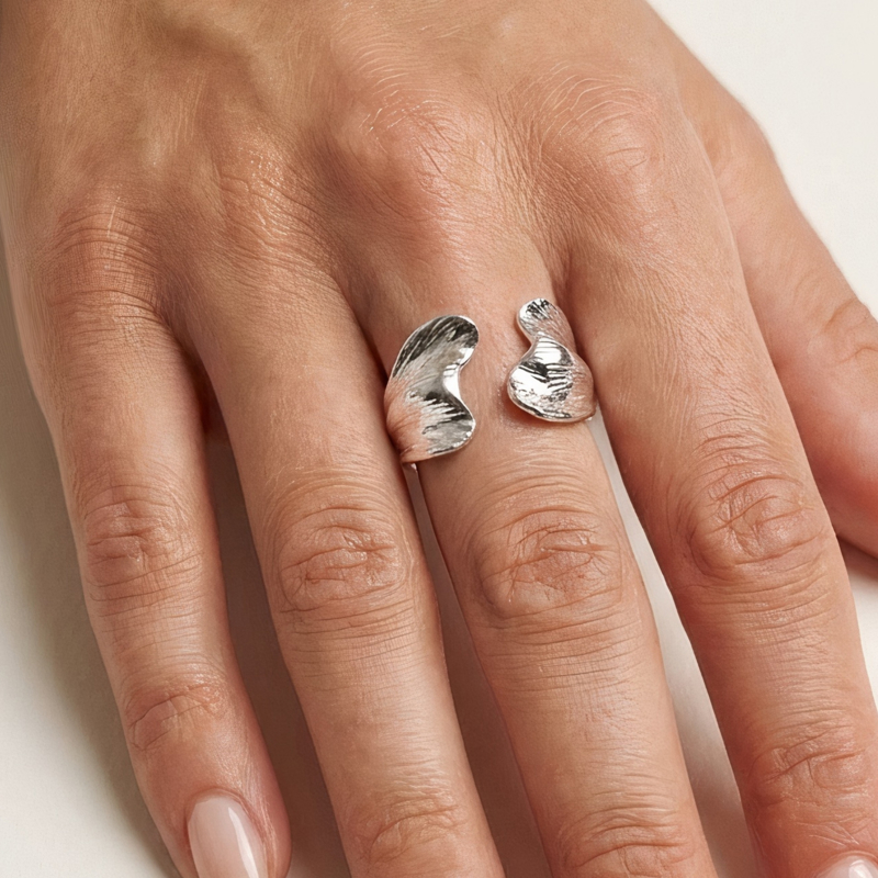 Winther Studio Ring Aletas Silver 2