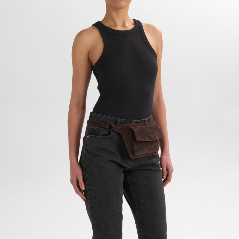 MARKBERG Midjeväska ZayaMBG Suede M. Brun 7