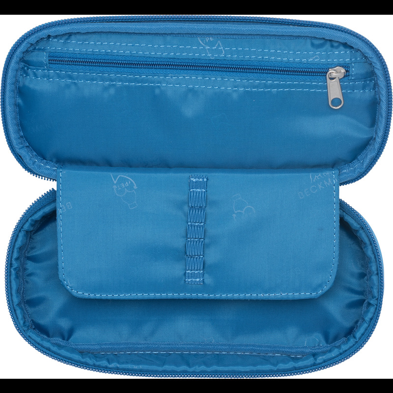 Beckmann Pennfodral Blue Lightning Oval Bord/Röd 2