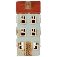 Ib Laursen Ljusstake Hus Nyhavn Beige/blå 1