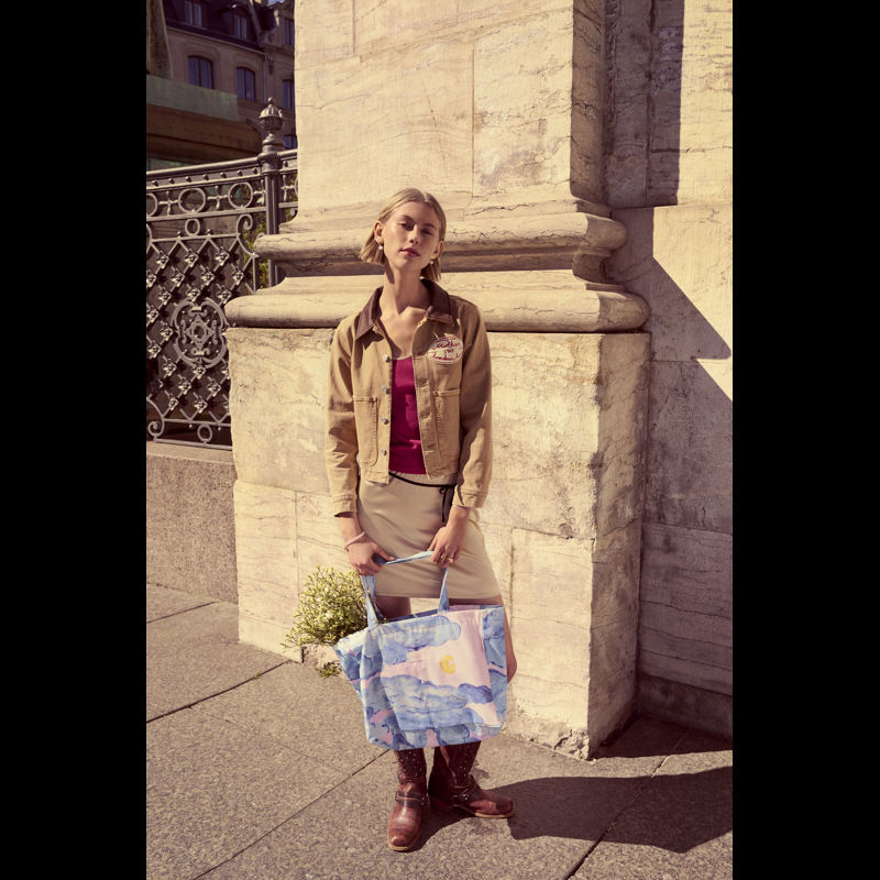 Maanesten Totebag Canvas Stor Moonshine Blå 2