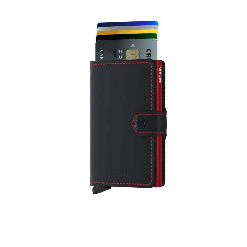Secrid Korthållare Mini Wallet Svart/Röd 2