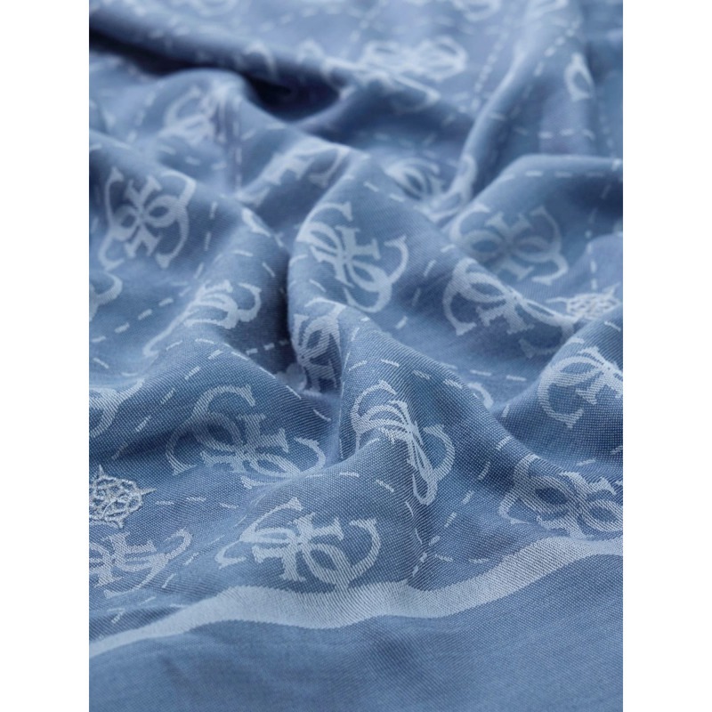 Guess Tørklæde Jacquard Blå 2