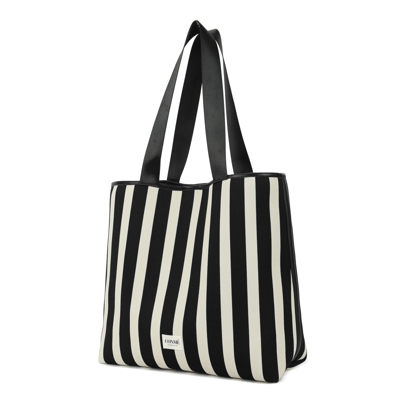 Conmé Shopper Kornelia Svart med rand 3