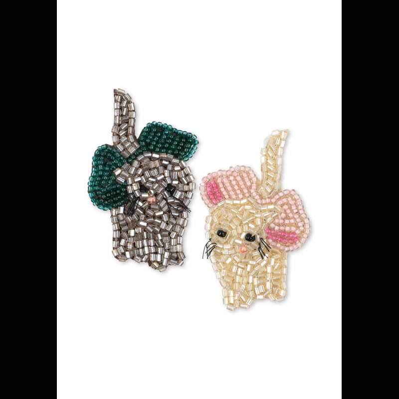 Konges Sløjd Hårspännen Bow Kitty 2-Pack Rosa 2