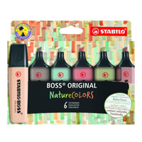 STABILO Highlighter Boss Nature 6 stk Natur