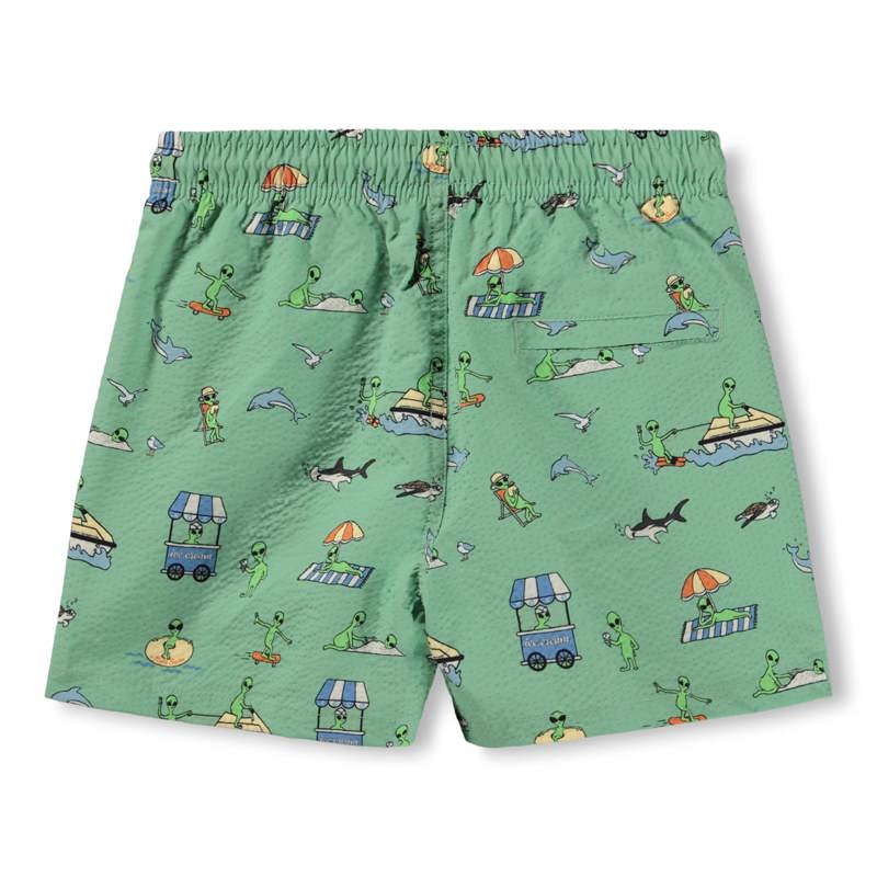 Molo Badeshorts Niko UV 50+ Grönt mönster Str. 110-116 3