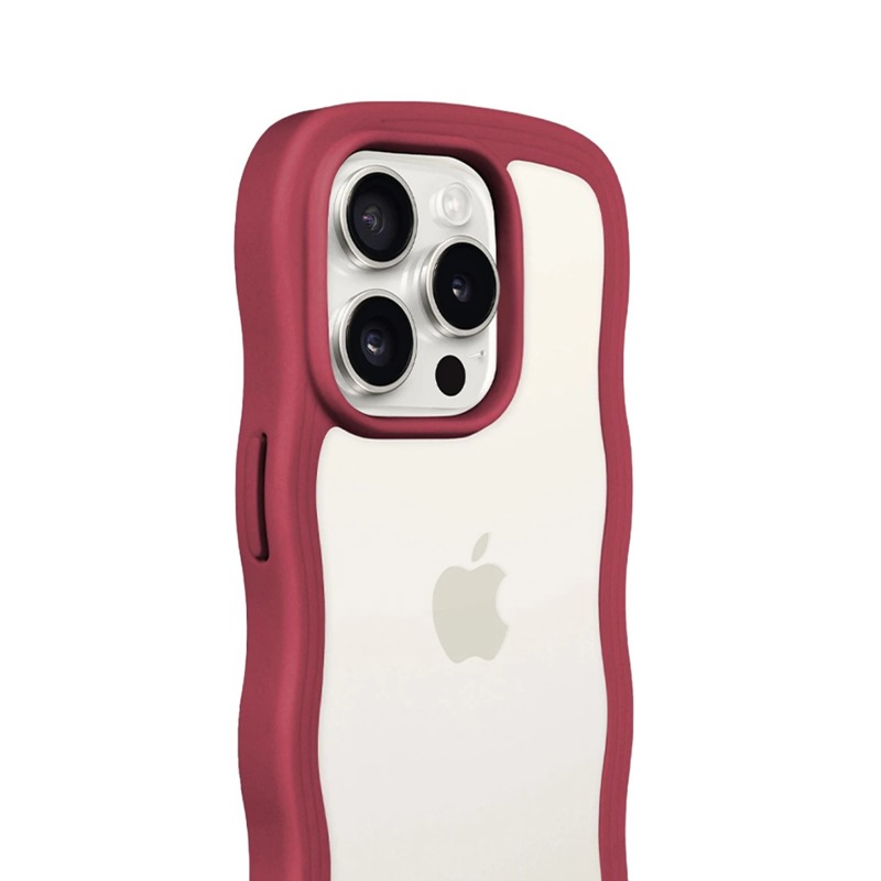 Holdit Mobilcover Wavy Rød/Hvid iPhone 14 Pro 5