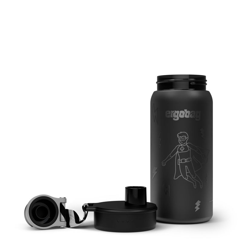 Ergobag Dricksflaska Superhero Svart 3