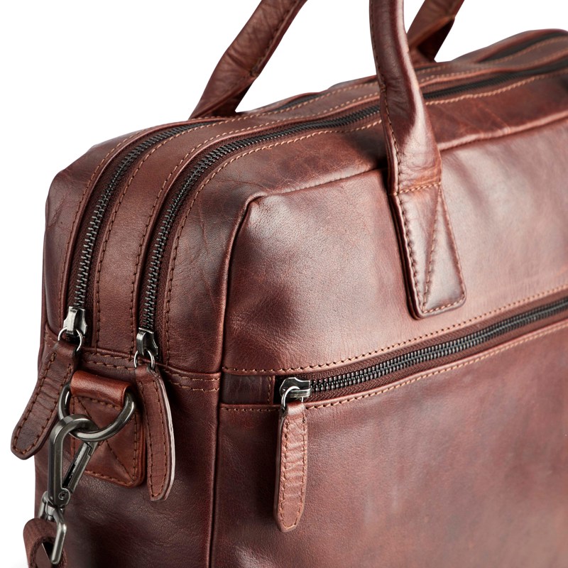 Tyler & Co Computertaske Denver Cognac 14" 6