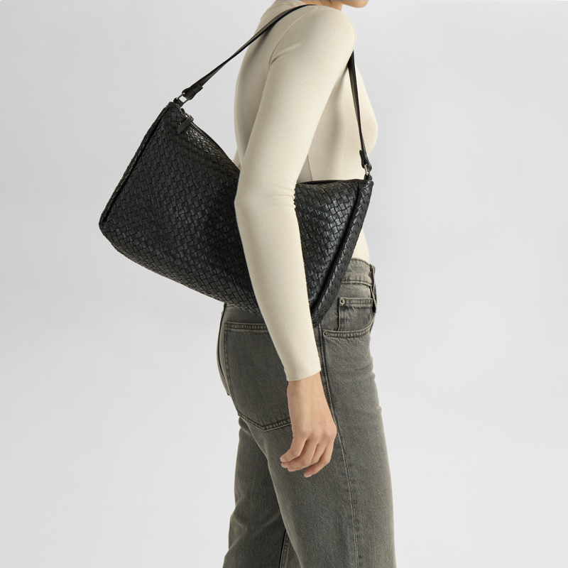 MARKBERG Skuldertaske Claudiambg Weave Sort 2