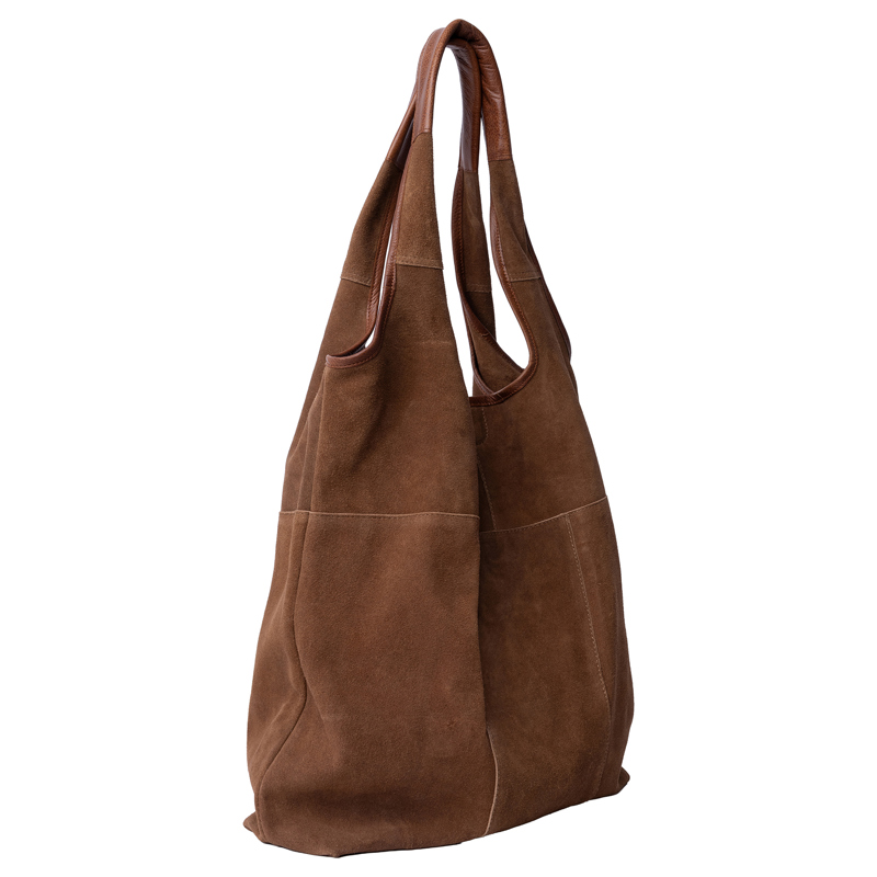 RE:DESIGNED Shopper Lyra Suede Brun 3