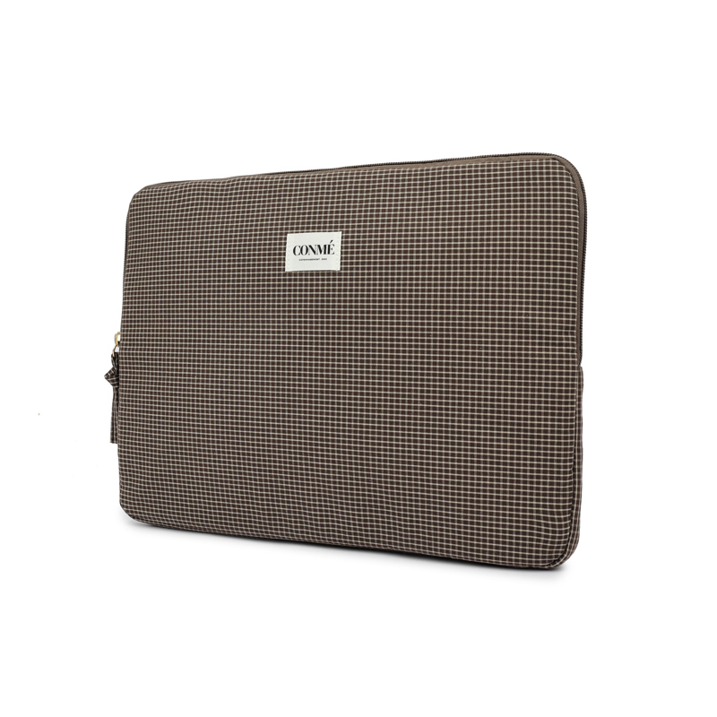 Conmé Computer sleeve petit check M. Brun 14" 2