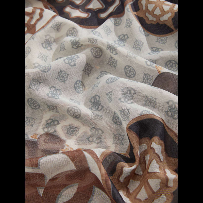 Guess Tørklæde Cresidia  Sort/Beige 2