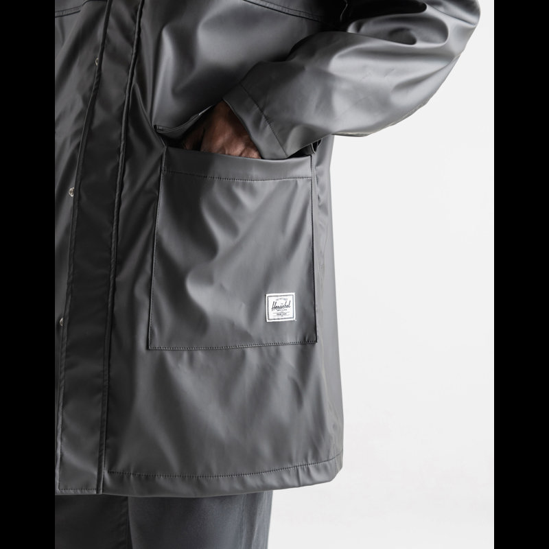 Herschel Regnjakke Long Classic Men's Sort Str S 3