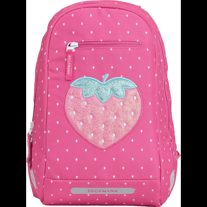 Beckmann Skolväskeset Classic Strawberr Rosa mönster 8
