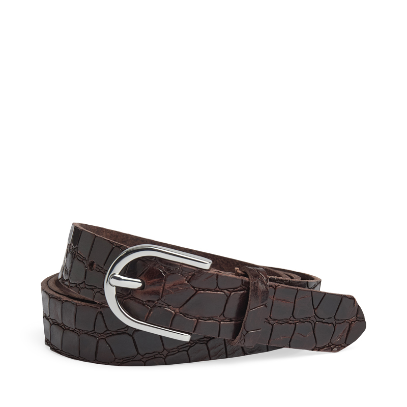 MARKBERG Dambälte TaylaMBG Croco Brun krokodil 85 Cm 1