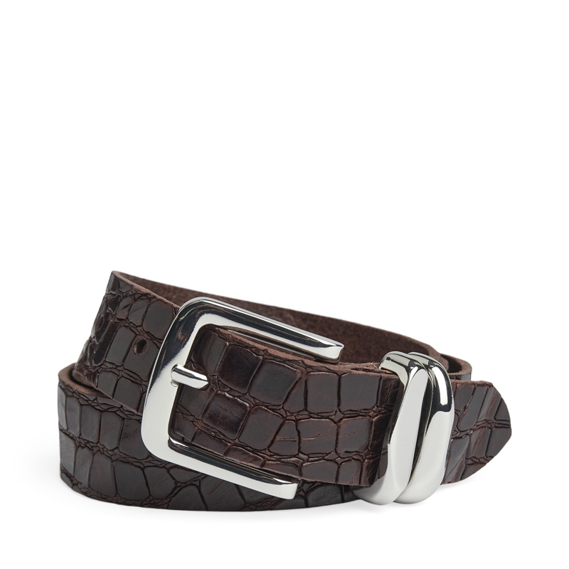 MARKBERG Dambälte AdleyMBG Croco Brun krokodil 85 Cm 1