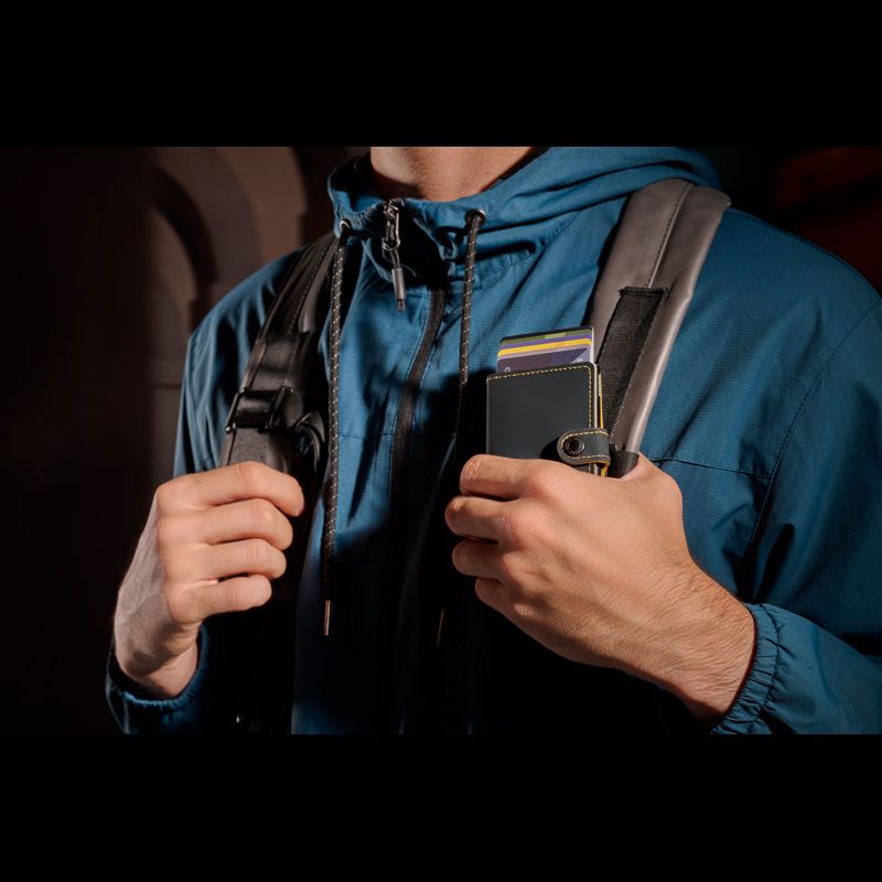 Secrid Kortholder Mini wallet Sort/Gul 2