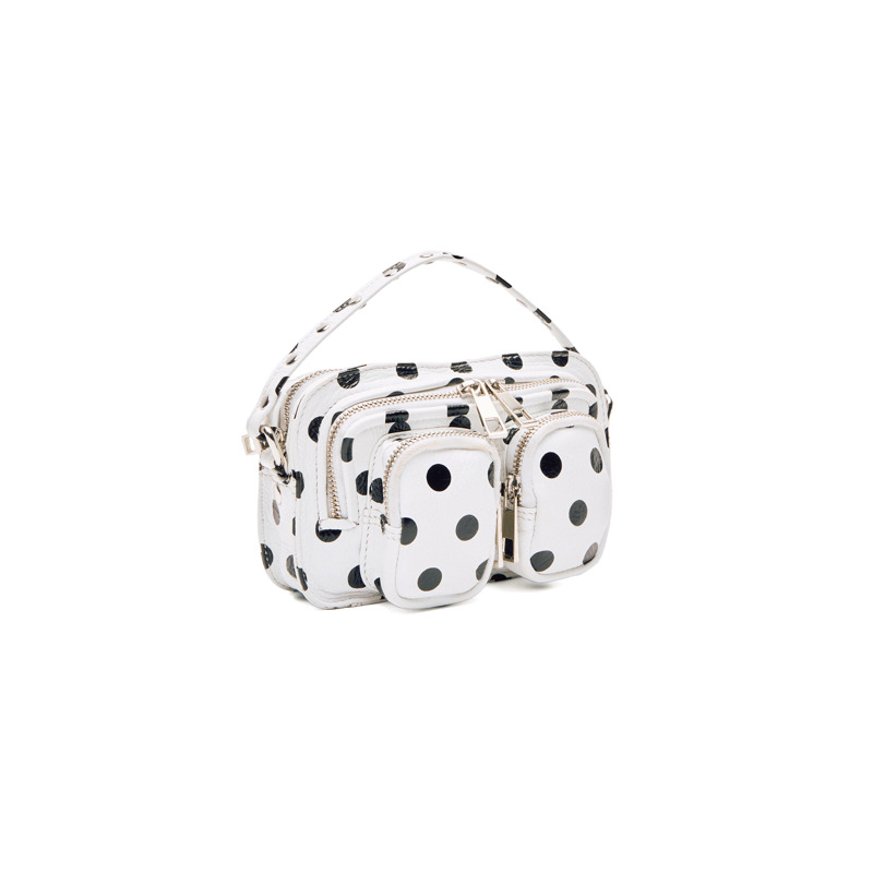 Núnoo Crossbody Helena Polka Sort/prikker 4