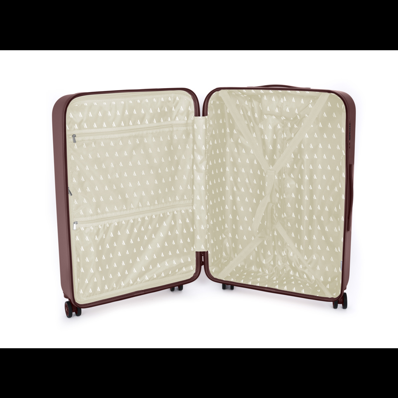 Aries Travel Kuffert Palermo Brun/rød 75 Cm 5