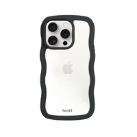 Holdit Mobilcover Wavy Sort iPhone 14 Pro 1