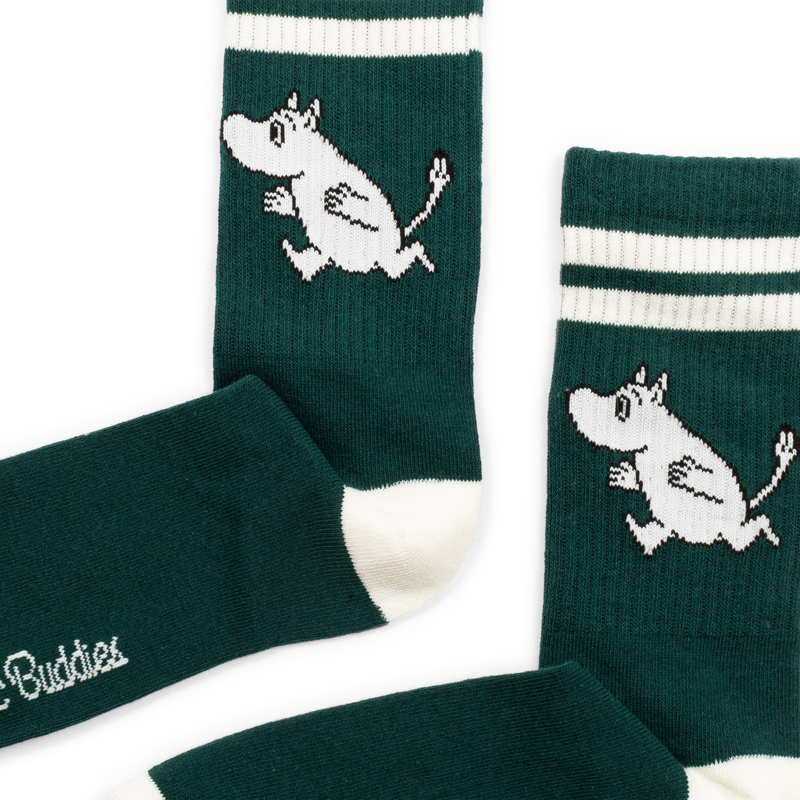 Nordic Buddies Herrestrømpe Mumitrold Retro Grøn Str. 40-46 3