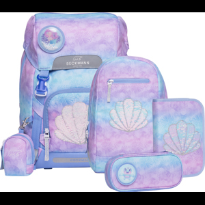 Beckmann Skoletaskesæt Classic Seashell lyseblå/lilla
