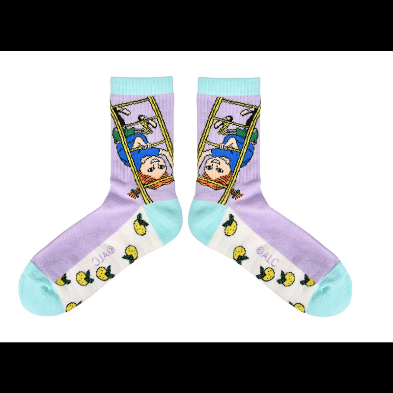 Nordic Buddies Strumpor Pippi  Lila Str. 36-42 3