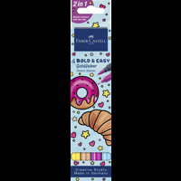 Faber-Castell Tusser Bold&Easy Kage 4 stk. Multi