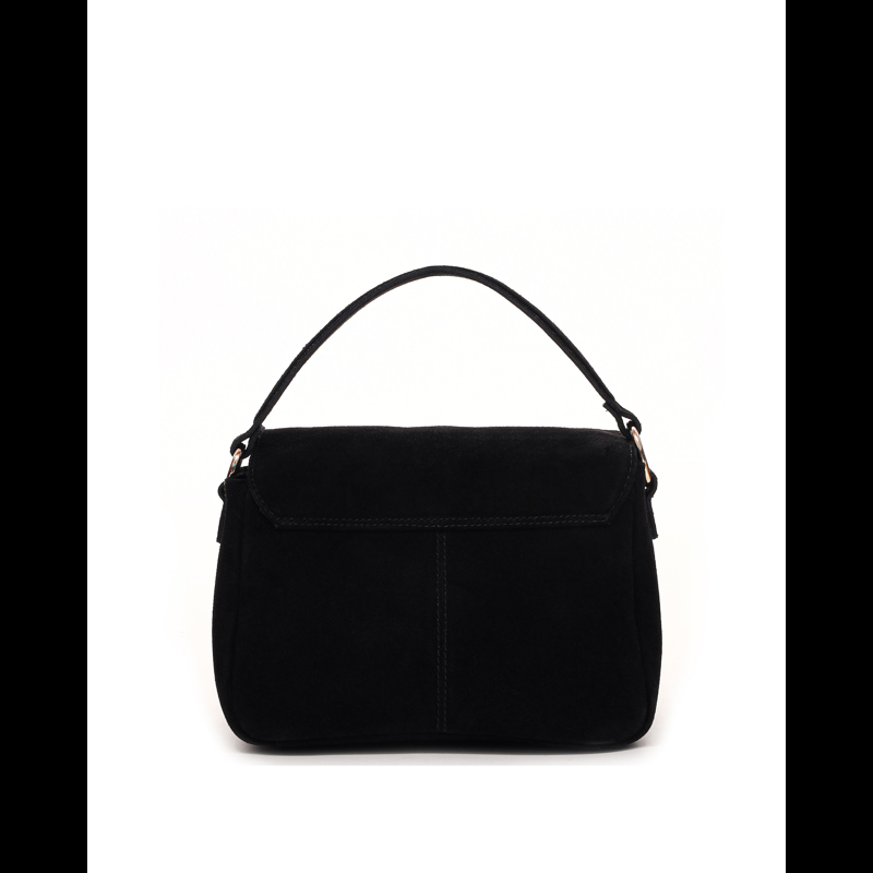 Núnoo Handväska Honey Icon Suede Svart 4
