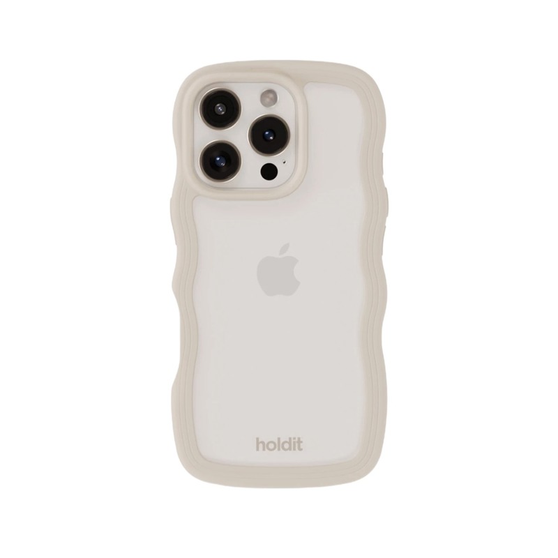 Holdit Mobilcover Wavy Beige Iphone 16 Pro 1