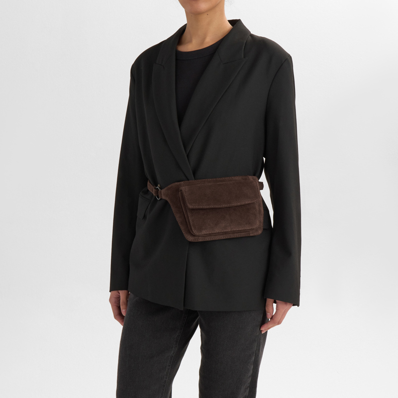 MARKBERG Midjeväska ZayaMBG Suede M. Brun 2