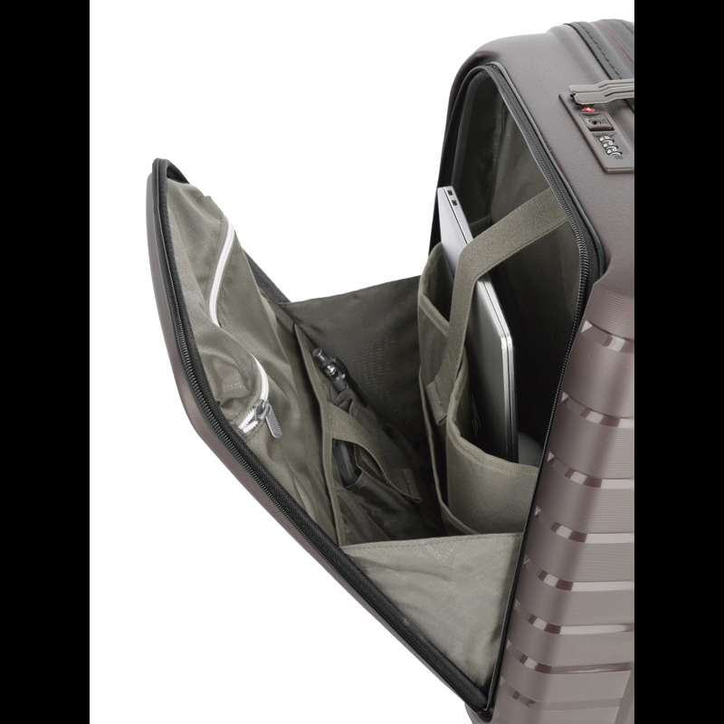 travelite Kuffert Airbase med frontlomme Brun 55 Cm 6