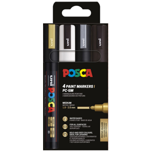 POSCA Pennor POSCA PC-5M 4-pack Multi