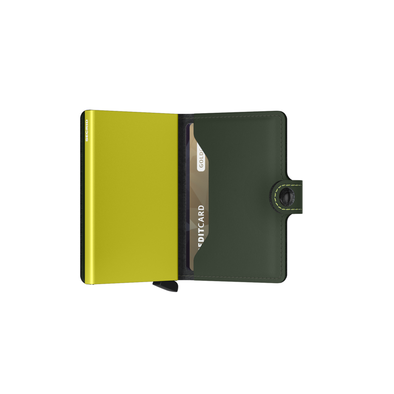Secrid Kortholder Mini wallet Lime 3