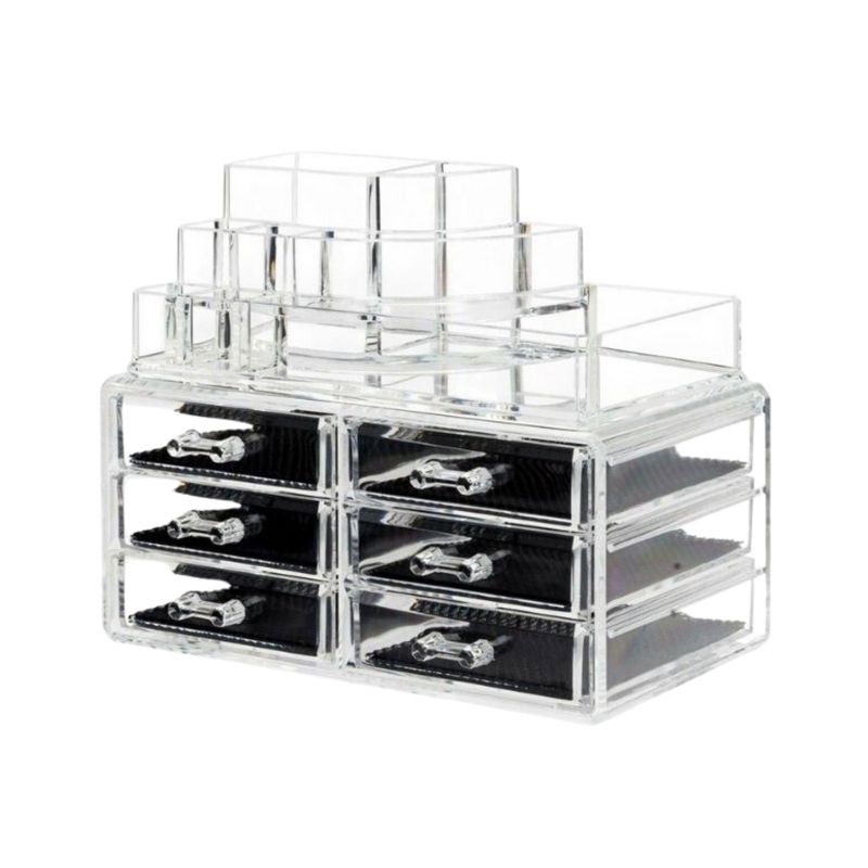 UNIQ Organizer makeup m/6 skuffer Transparent 1