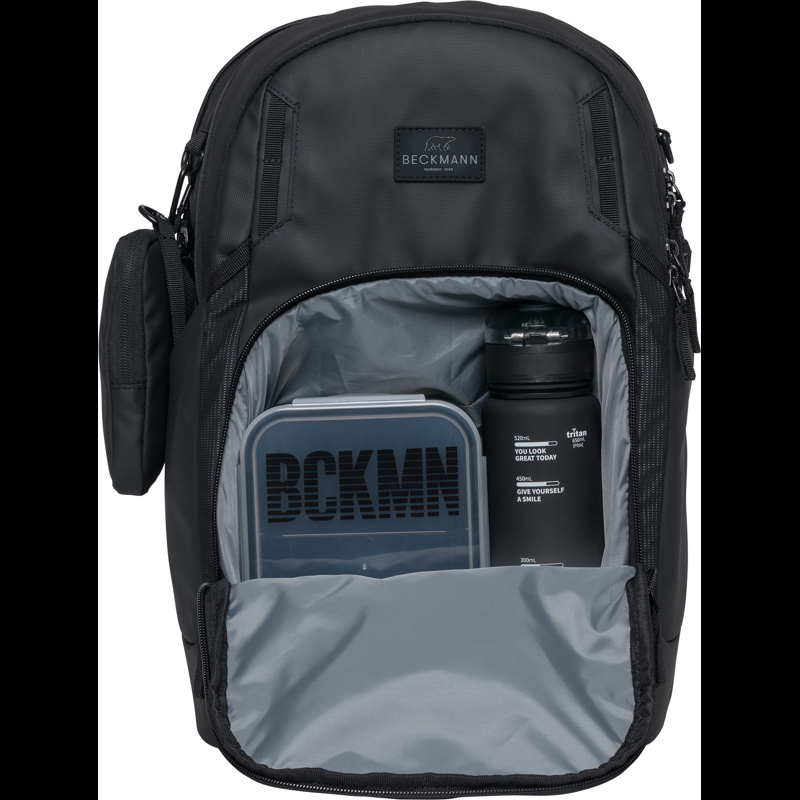 Beckmann Skoletaske Sport Air Bl Coated Sort 5