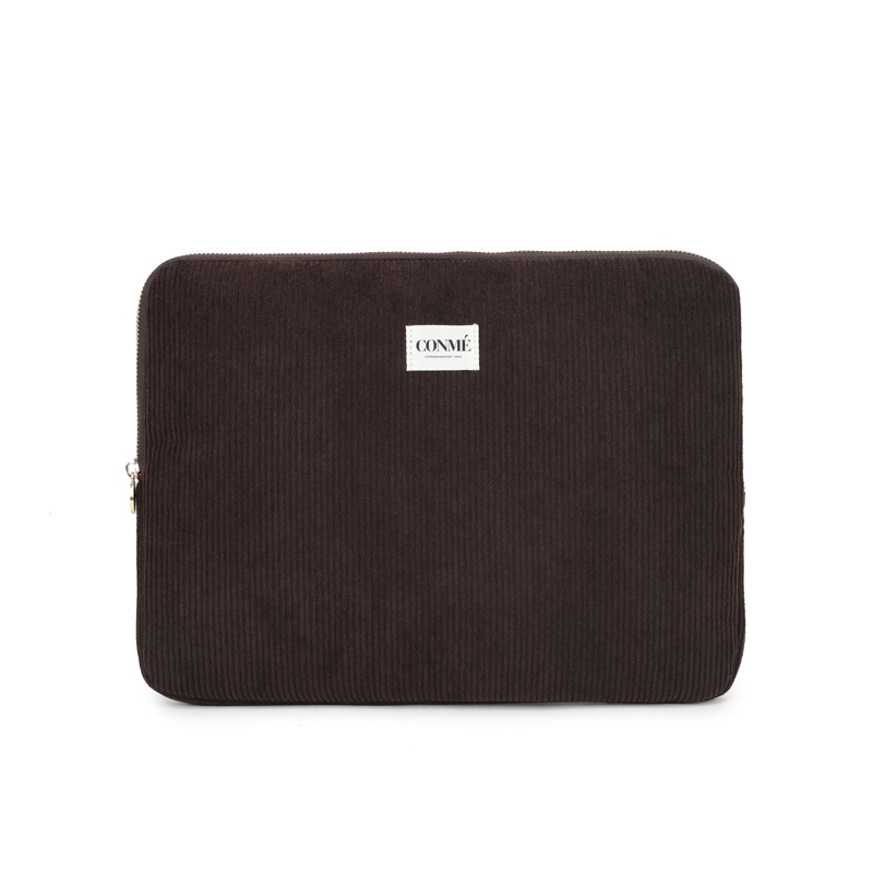 Conmé Computer sleeve fløjl Brun/brun 1