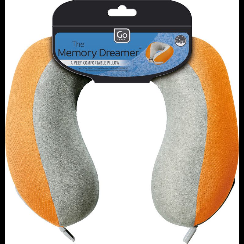 Go Travel Nakkepude Memory Dreamer Orange 3