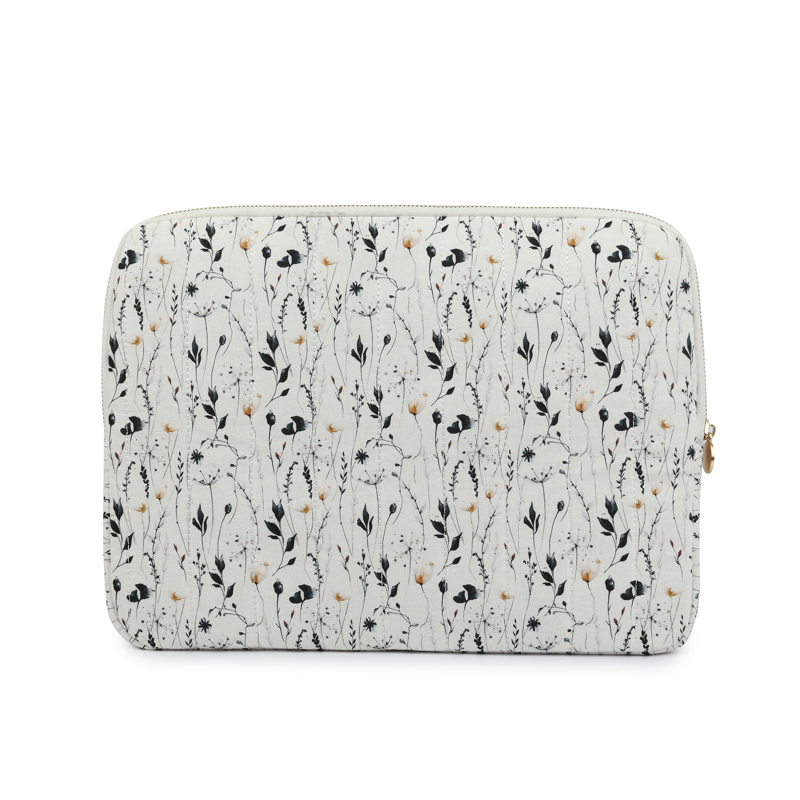 Conmé Computer Sleeve Watercolor Flo Hvid blomst 13" 3